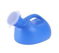 HAPINARY 1pezzi Urinale Portatile Da Viaggio Per Uomini Con Coperchio Bottiglia Ergonomica in Pe Resistente Base Larga Antiribaltamento Per Anziani e Pazienti Uso Esterno e Ospedaliero