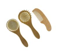 HAPINARY 1set Spazzole Lana Per Ragazzo Ragazza Pettini Massaggiatori Per Della Del Ragazzo Ragazza Accessori Per Lavaggio e Igiene Infantile Design Leggero e Compatto Sicuro e Morbido Per
