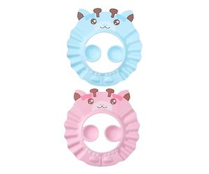 HAPINARY 2 Copie Cuffia da Doccia Regolabile per EVA, Protezione per Orecchie, per Bagnetto e Lavaggio Chioma