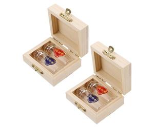 HAPINARY 2 Impostati Legno per Conservare Capelli Ragazzo Ragazza e Cordone Ombelicale Organizer Memoria Primo Taglio con Protezione Naturale Adatto come Regalo per Ragazzo Ragazza e