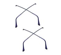HAPINARY 2 Paia Accessori per occhiali Astine per occhiali braccio degli occhiali da sole viti delle gambe gamba sostituzione di parti di occhiali gambe in metallo per occhiali resina Blue