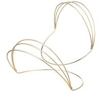 HAPINARY 2 Pezzi Base Corona Fai-da-te in Ferro Oro, Telaio Semplice per Accessori Chioma, Facile da Indossare, per Engagements e Decorazioni Prop