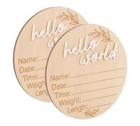 HAPINARY 2 Pezzi Cartello Annuncio Nascita Cartelli Legno Asilo Nido Cartelli Ragazzo Ragazza in Legno