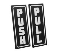 HAPINARY 2 Pezzi Cartello Porta Ufficio Acrilico Segnale Push Pull per Porte Vetro Etichetta Resistente e Facile da Installare per Hotel Sala Conferenze e Negozi