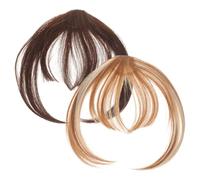 HAPINARY 2 Pezzi Clip On Bangs Extensions Clip in Bangs Per Donne Frangia Naturale