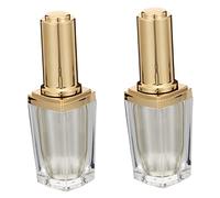 HAPINARY 2 Pezzi Contenitori Trasparenti Vuoti Per Vernice Resistente Alla Luce Con Coperchio e Pennello Adatti Per Riconfezionare Liquidi