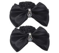 HAPINARY 2 Pezzi Copri Chignon Clip Per Retina Chioma Copri Chignon Fiocco Per Infermiere E Hostess Donna