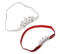 HAPINARY 2 Pezzi Corona per Bambina Fascia per Chioma Copricapo di Cristallo Decorativo per Ragazzo Ragazza e Piccoli Fascia Tiara Comodo e Colorata per Occasioni Speciali e Uso