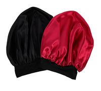 HAPINARY 2 Pezzi Cuffia Per Chioma in Raso Cuffia Cura Dei Chioma Da Notte Per Donna