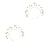 HAPINARY 2 Pezzi Di Accessori Da Sposa Chic Cerchietto A Stella Elegante Copricapo Per Feste Di Matrimonio Fermaglio Per