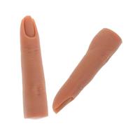 HAPINARY 2 Pezzi Di Dito in Silicone Per Esercitarsi Unghie Mano Finta Magnetica Per Nail Art Pratica Unghie