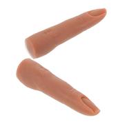 HAPINARY 2 Pezzi Di Dito in Silicone Per Unghie Mano Finta Magnetica Dita Finte Per Esercitarsi Unghie Pratica Nail Art