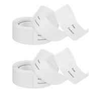 HAPINARY 2 Pezzi di Etichette Adesive Data di Registrazione in Inglese, Adesivi per Alimenti da Cucina Fai da Te, Etichette Non Adesive Facili da Applicare per Superfici Lisce,