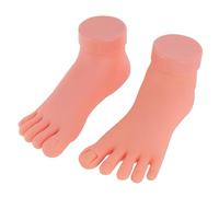 HAPINARY 2 Pezzi Di Pratica Per Nail Art Piede Destro Sinistro Strumento Di Formazione Per Unghie Del Piede Di Pratica Per Manicure