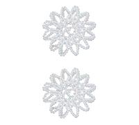 HAPINARY 2 Pezzi Di Retine Elastiche Per Da Ballo Con Strass Per Chignon Per Donne Per Spettacoli Di Danza (ab)