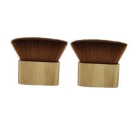 HAPINARY 2 Pezzi Di Strumenti Da Barbiere Kit Per Taglio Base in Legno Spazzola Per Spolverare Il Collo Salone Per Casa Lanugine Nylon