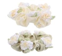 HAPINARY 2 pezzi Elastici per con Fasce Eleganti per Donne Accessori per Acconciature Veloci e Colori Complementari e Naturale