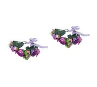 HAPINARY 2 Pezzi Eleganti Ghirlande Di Fiori Per Da Sposa Ghirlande Per Da Damigella D'onore Per Decorazioni Nuziali