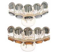 HAPINARY 2 Pezzi Fermagli per Metallo con Pinze per Spessi Accessori Eleganti per Donne e Ragazze Design Alla Moda per Eventi e Colori