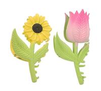 HAPINARY 2 Pezzi Fermaglio Chioma Forma Tulipano Fermaglio Chioma Forma Girasole Antiscivolo Resistente