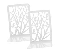 HAPINARY 2 Pezzi Fermalibri in Metallo Robusto Supporto Libro Decorativo e Organizzatore Scrivania Reggilibri Unico e Durevole per e Studio