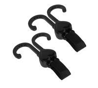 HAPINARY 2 Pezzi Ganci Doppio per Passeggino Clips Portaborsa e Zaino con Blocco di Sicurezza Ganci Girevoli Resistenti per Borsa Pannolini Carrello Spesa Sedia Rotelle e Passeggini