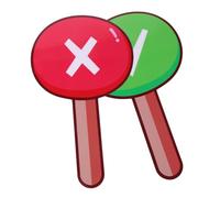 HAPINARY 2 pezzi Lavagna Giudizio per Aula Paddle Didattico Doppia Faccia PVC e Temperato Tavoletta Multifunzionale per Voto e Valutazione Interattiva Classe
