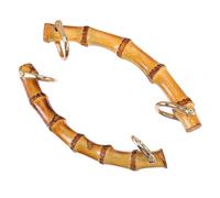 HAPINARY 2 Pezzi Manici per Borse in bambù Vintage Maniglie Fai da Te per Borse Eleganti Accessori Sostitutivi Resistenti e Facili da Abbinare Colori Classici e Antico