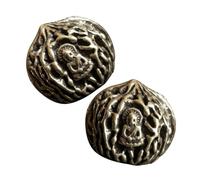 HAPINARY 2 Pezzi Noce Esercizi Massaggio Vintage Cinese Decorazione Artigianale Ottone Noce Cinese Palla Per Esercizi