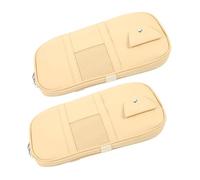 HAPINARY 2 Pezzi Organizer per Visiera Auto in PU Custodia Porta Occhiali e Documenti Tasca Porta Carte e Contanti per Interni Veicolo Accessorio Multifunzionale per Suv e Camion