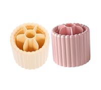 HAPINARY 2 Pezzi Organizer Trucco Rotante Contenitori Multifunzione Girevoli per Pennelli e Penne Porta Cosmetici Elegante per Bagno Toeletta Camera e Ufficio