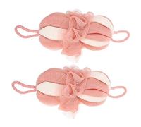 HAPINARY 2 Pezzi Palline Da Bagno Lunghe Esfolianti Palline Da Doccia Casa Accessori Doccia Massaggia La Pelle Pulisce A Fondo La Superficie Cutanea