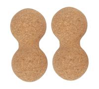 HAPINARY 2 Pezzi Palline Massaggianti in Sughero Forma di Arachide Roller per Trigger Point e Recupero Tessuti Profondi Massaggiatore Manuale Portatile per Yoga Fitness e Rilassamento