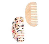 HAPINARY 2 Pezzi Pettine Per Capelli Da Donna Pettine A Denti Larghi Per Parrucche Pettini Francesi Per Donna Pettini Antistatici Fermagli