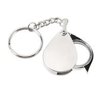HAPINARY 2 Pezzi Portachiavi con Lente Dingrandimento Portatile E Delicata Multifunzione Sicura per La Pelle