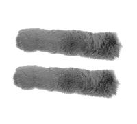 HAPINARY 2 Pezzi Protezioni per Tracolla Borsa in Pelliccia Sintetica Rimovibile Copertura con Cerniera Tracolla Larga per Donna Sostituzione per Borsa Tote e Zaino