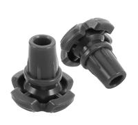 HAPINARY 2 Pezzi Puntali Gomma Antiscivolo per Bastoni da Passeggio Piedi Supporto Stabile Punte Ricambi in Gomma per Stampelle e Bastoni da Trekking Diametro Interno Accessori Outdoor per