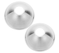HAPINARY 2 Pezzi Riflettore in Alluminio Argento per Lampada LED Paralume Resistente All’usura per Aumento Luminosità Uso Esterno per Apparecchi di Illuminazione
