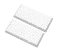 HAPINARY 2 Pezzi Righello per Rete di Posizionamento per Pittura con Diamanti Sovrano di Pittura Strumento Artigianale Dipingendo Il Sovrano in Acciaio Inossidabile Silver