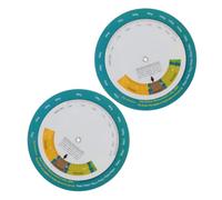 HAPINARY 2 Pezzi Ruota Bmi per Calcolo Indice Corporeo, Strumento di Controllo Peso a Parete, Plastico, per Casa e Strutture Mediche