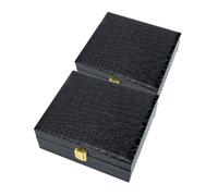 HAPINARY 2 Pezzi Scatola Per Custodia Portatile Fibbia Scatola Per Organizer Decorativa Riutilizzabile Portasigari Con Maniglia Stoccaggio