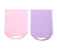 HAPINARY 2 Pezzi Scrubber Schiena Doccia Scrub Schiena Esfoliante Asciugamani Bagno Coulisse Strumenti Schiumogeni Pulizia Facile Difficili Zone Corpo