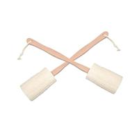 HAPINARY 2 Pezzi Spazzola Da Bagno Esfoliante Con Manico in Luffa Spazzola Per La Schiena Per Il Bagno Nella Doccia