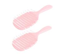 HAPINARY 2 Pezzi Spazzola Districante Curvata Antistatica per Pettine Massaggiante per Bagnati e Asciutti Del Capelluto e Strumenti Styling