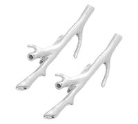 HAPINARY 2 Pezzi Spilla Bouquet di Fiori a Forma di Ramo in Metallo Lega Argento, Portafiori Indossabile e Portatile per Donne, Accessorio Versatile per Uso Quotidiano e Matrimoni
