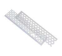 HAPINARY 2 Pezzi Strumenti Artigianali Strumenti artistici diamantati Dipingendo Il sovrano in Acciaio Inossidabile Modello di Disegno in Acciaio Inossidabile sovrano Artigianale Silver