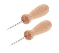 HAPINARY 2 Pezzi Strumenti per Ceramica con Legno Punteruolo Forma per Perforazione Manuale Argilla e Polimerica Utensili per Fai da Te e Arte Ceramica per Scuole