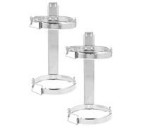 HAPINARY 2 Pezzi Supporto a Parete per Estintore in Metallo Zincato, Porta Estintore da Muro Resistente Agli Agenti Atmosferici, Ganci per Estintori da 5 Kg per Casa, Auto, Camion e Garage