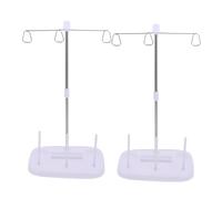 HAPINARY 2 Pezzi Supporto Porta Spoletta per Filo da Ricamo Organizer Coni per Macchina da Cucire Porta Filo Rotante Antigroviglio per Cucito e Quilting Facile da Installare