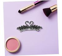 HAPINARY 2 Pezzi Swan Crystal Hair Clips Vintage Metal Spring Barrette For Bridal Flower Hairstyles Rhinestone Hair Claws For Women